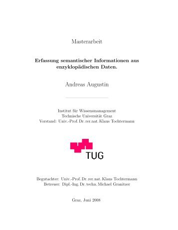 Masterarbeit Andreas Augustin - Know-Center