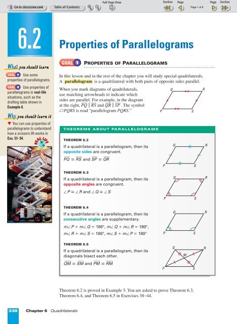 Parallelogram, Proofs, Theorems & Formulas - Video & Lesson Transcript