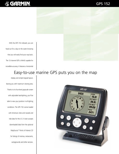 Easy-to-use marine GPS puts you on - Dekker Watersport
