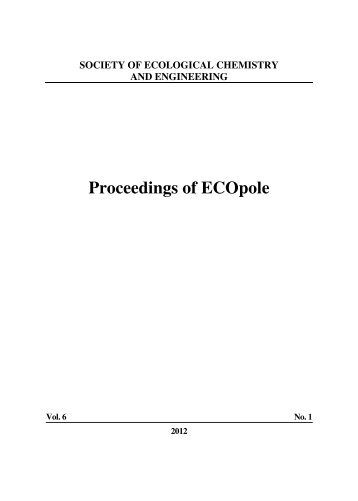 Proceedings of ECOpole - Uniwersytet Opolski