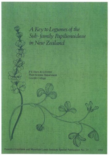 A key to legumes of the sub-family Papilionoideae in New Zealand.