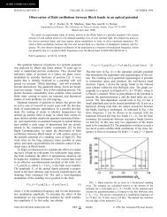 Observation of Rabi oscillations between Bloch bands in an optical ...