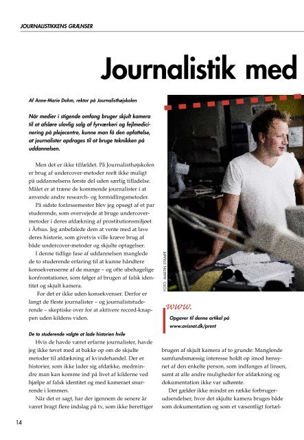 Grænser for journalistik - Research@Medicine - Danske Dagblades ...