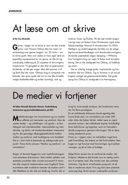 Grænser for journalistik - Research@Medicine - Danske Dagblades ...