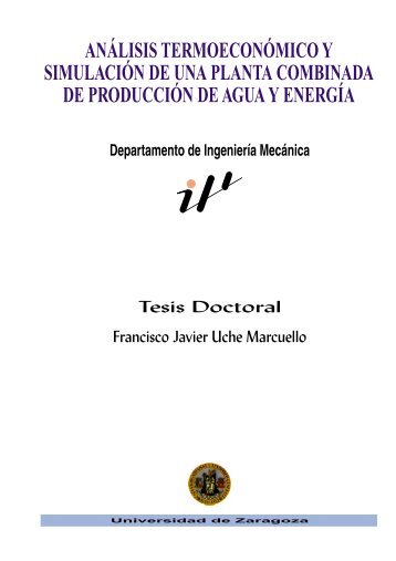 ANÁLISIS TERMOECONÓMICO Y SIMULACIÓN DE UNA PLANTA ...