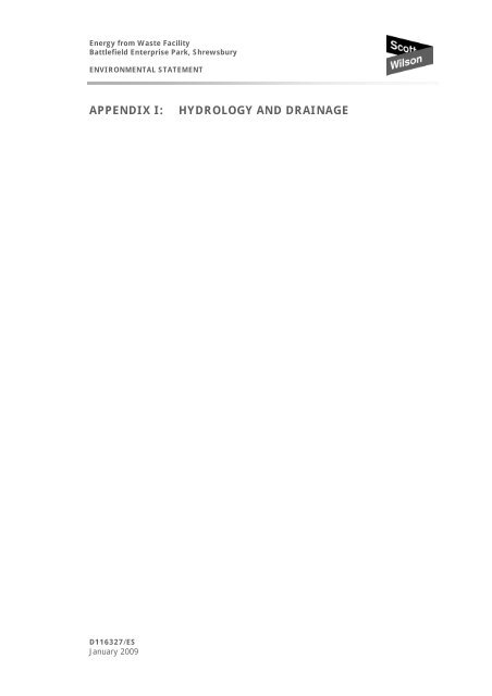 appendix i hydrology and drainage shropshire council appendix i hydrology and drainage shropshire council
