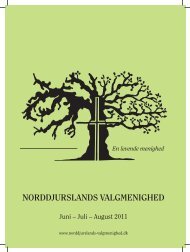 Juni – Juli – August 2011 - Norddjurslands Valgmenighed