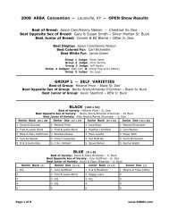 2008 ARBA Convention – Louisville, KY – OPEN Show Results ...