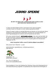JUDOGI- SPENDE - Judo Eltmann