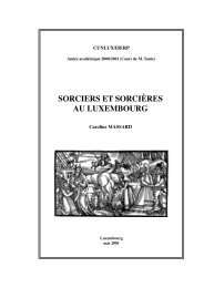 SoRCIERS Et SoRCIèRES AU LUXEMboURg - Jos A. Massard