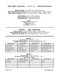 2009 ARBA Convention – Del Mar, CA – OPEN Show Results ...