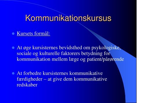 Kommunikationskursus