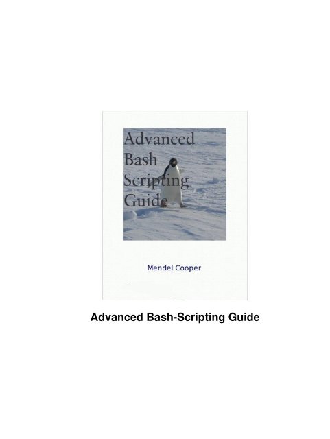 Advanced Bash Scripting Guide Ufmg