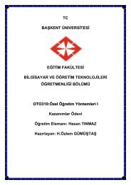 tc başkent üniversitesi eğitim fakültesi bilgisayar ve öğretim ...