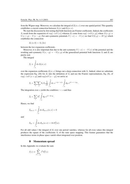 Kicked rotor in Wigner phase space - The University of Texas at Austin