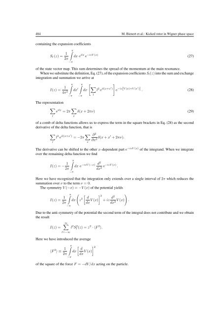 Kicked rotor in Wigner phase space - The University of Texas at Austin