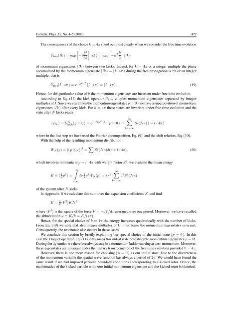 Kicked rotor in Wigner phase space - The University of Texas at Austin