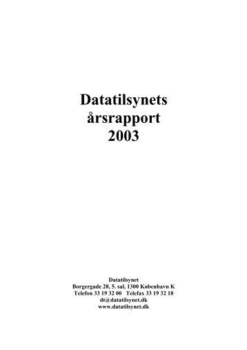 2003 - PDF - Datatilsynet