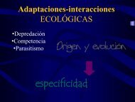 Adaptaciones en las Interacciones biologicas
