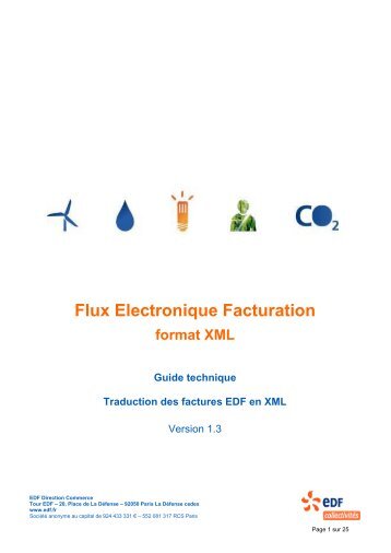 Flux Electronique Facturation - EDF Collectivités