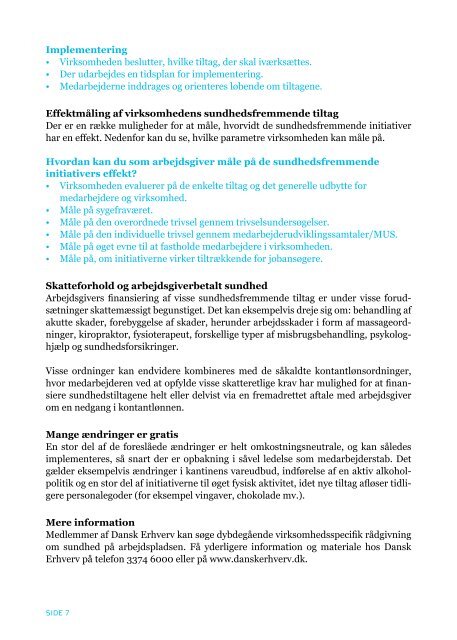 sundhed på arbejdspladsen - Danish Design Association