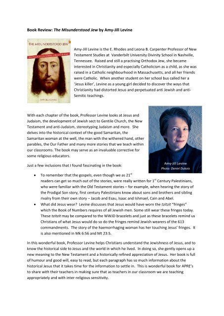 Book Review The Misunderstood Jew by Amy Jill Levine.pdf