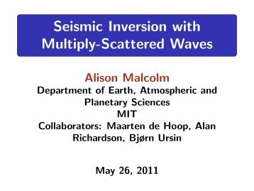 Seismic Inversion with Multiply-Scattered Waves