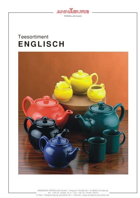 ENGLISCH - ANNABURG Porzellan Gmbh