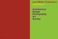 Lars Müller Publishers 2009/2010 Architecture Design Photography ...