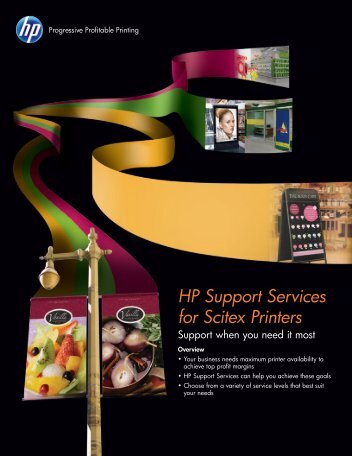 HP Support Services for Scitex Printers