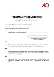 FULDMAGT/BREVSTEMME - AO.dk