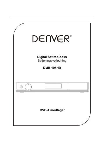 DENVER DMB-105HD - Danish user manual - Harald Nyborg