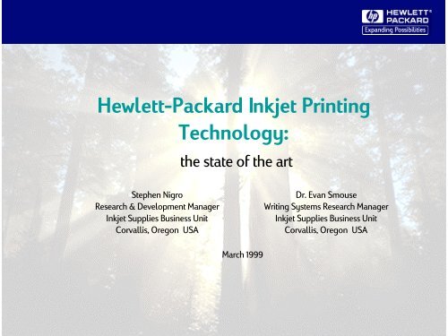 hp inkjet technology