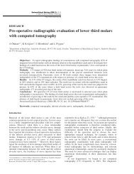 Pre-operative radiographic evaluation of lower third molars with ...