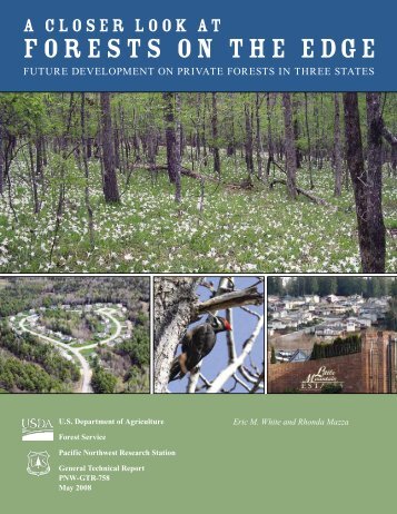 A Closer Look at Forests On the Edge - USDA Forest Service