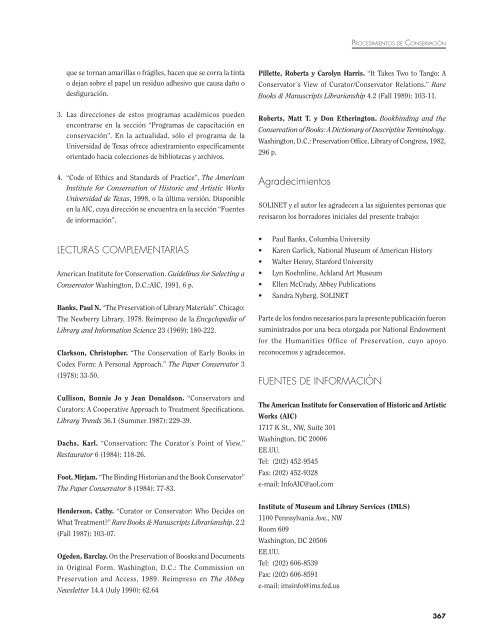 Conservador. (Pdf) - Tecnicas Graficas, introduccion al grabado.