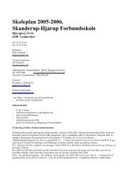 Plan2005-2006 - Skanderup-Hjarup Forbundsskole