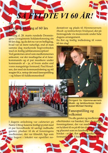 SÅ FYLDTE VI 60 ÅR! - Dronningens Livregiments Soldaterforening