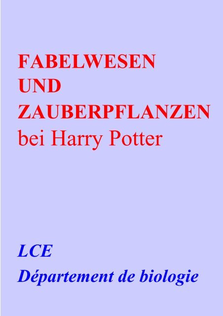 bei Harry Potter - Jos A. Massard