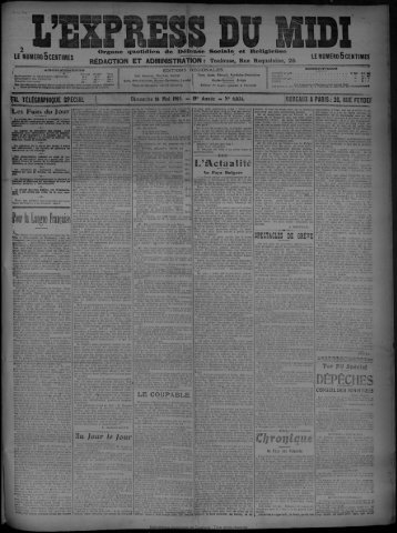 16 Mai 1909 - Bibliothèque de Toulouse