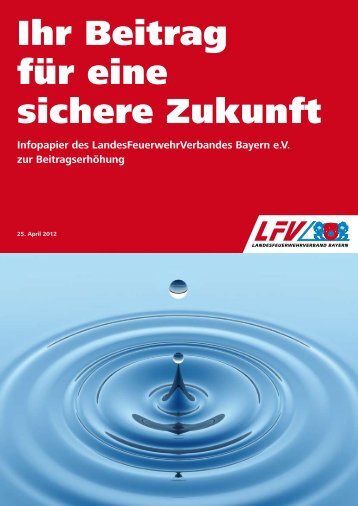 Infopapier des LFV Bayern zur Beitragsanpassung