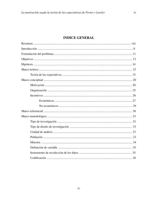 La motivación según la teoría de las expectativas de Porter y Lawler ...