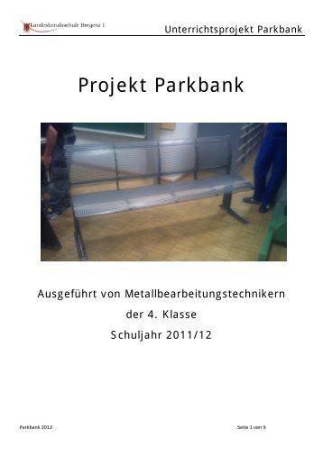 Projekt Parkbank