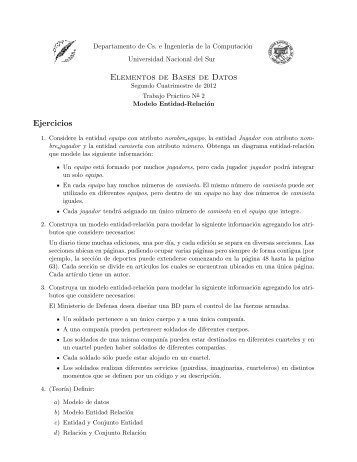 Elementos de Bases de Datos Ejercicios - Departamento de ...