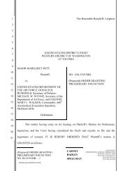 Proposed Order Granting Preliminary Injunction - The DADT Digital ...