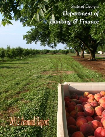 State of Georgia Department of Banking & Finance