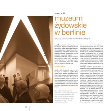 Muzeum Żydowskie w Berlinie – pdf do pobrania - Autoportret