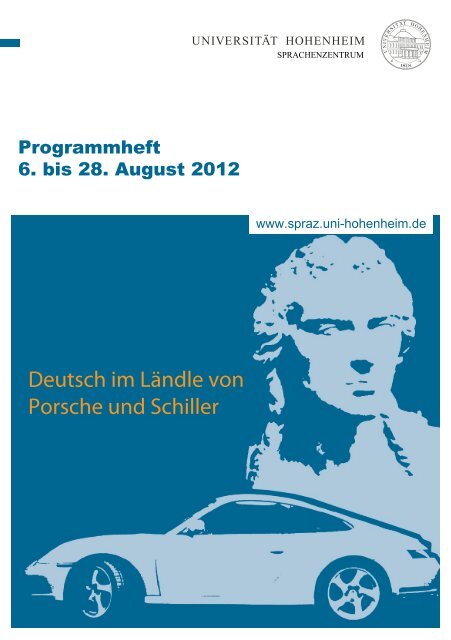 Beispiel-Programmheft (Augustkurs 2012) - Sprachenzentrum ...