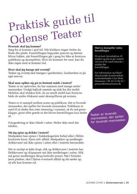 JEANNE D'ARC - Odense Teater