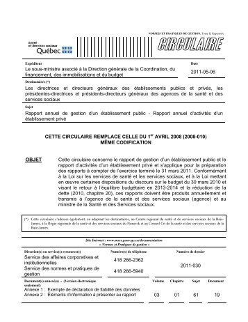 Service des affaires corporatives et institutionnelles Service des ...